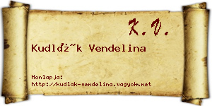 Kudlák Vendelina névjegykártya